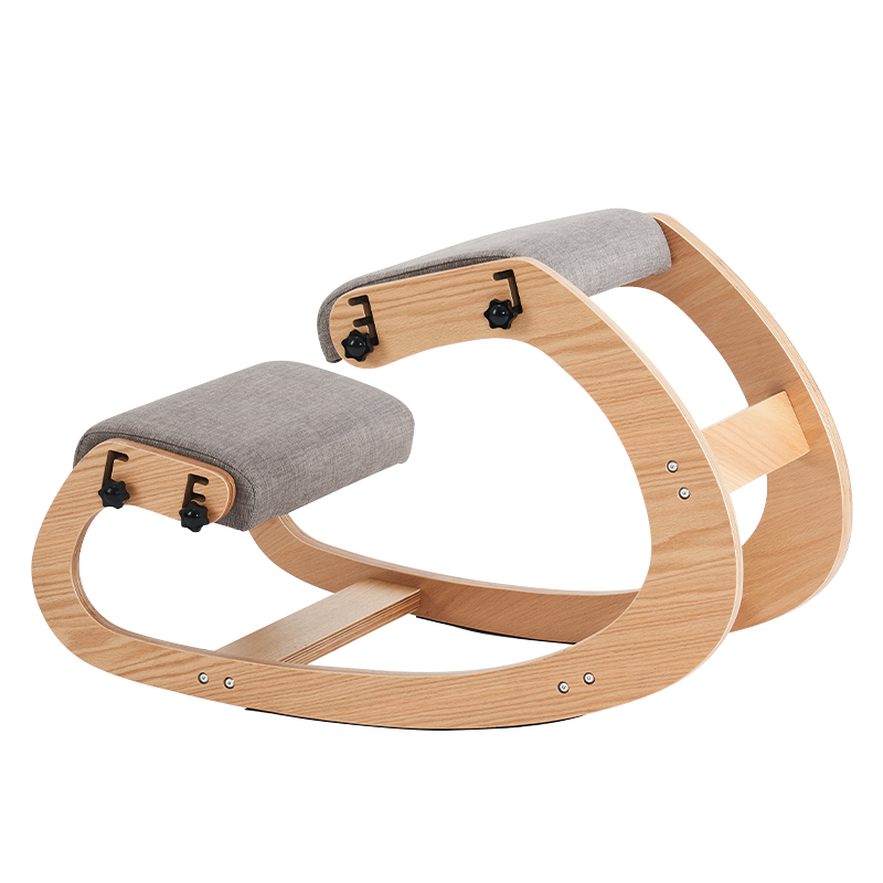 Kursi Kantor Berlutut Kursi Berlapis Abu-abu (Y-C33)