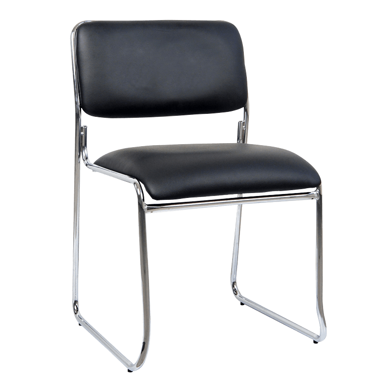 Kursi Kulit Sederhana Punggung Rendah untuk Penerimaan (Y-1834)