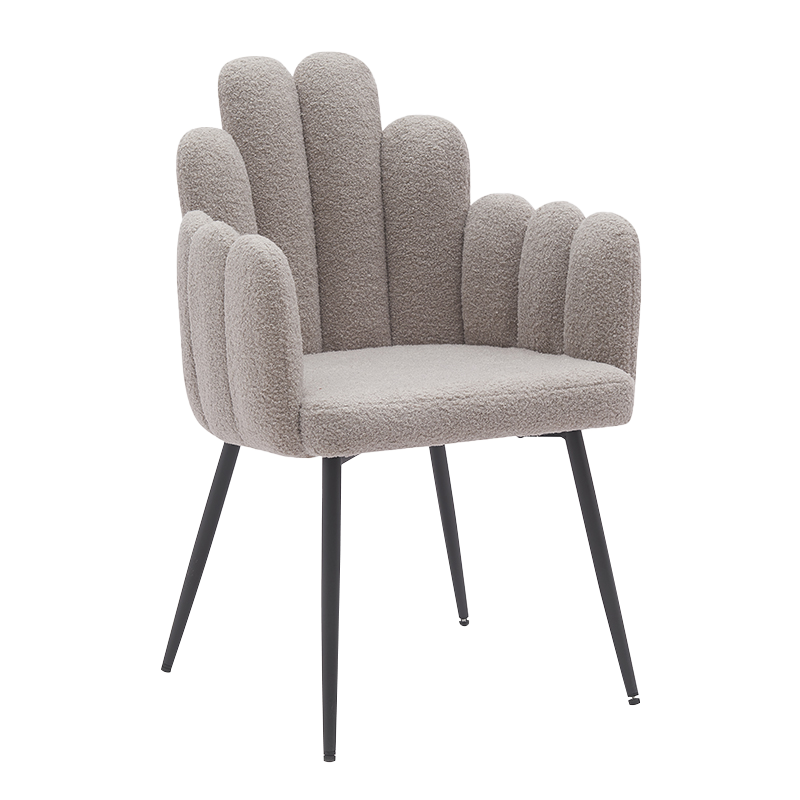 Kursi Ruang Makan Kaki Logam Hitam Abu-abu (Y-C14)