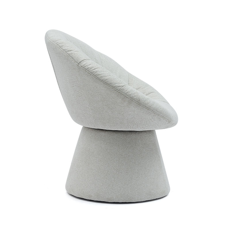 Kursi Makan Putar Italia Bergaya Sederhana Kursi Santai Berlengan Dasar Bulat untuk Ruang Tamu Hotel (GY-644)