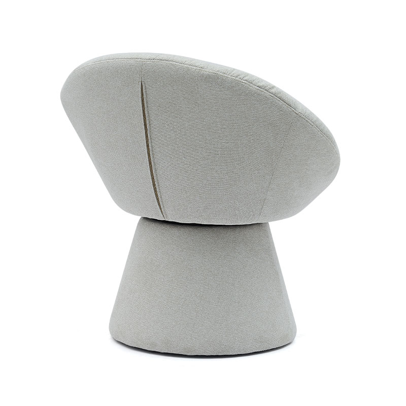 Kursi Makan Putar Italia Bergaya Sederhana Kursi Santai Berlengan Dasar Bulat untuk Ruang Tamu Hotel (GY-644)