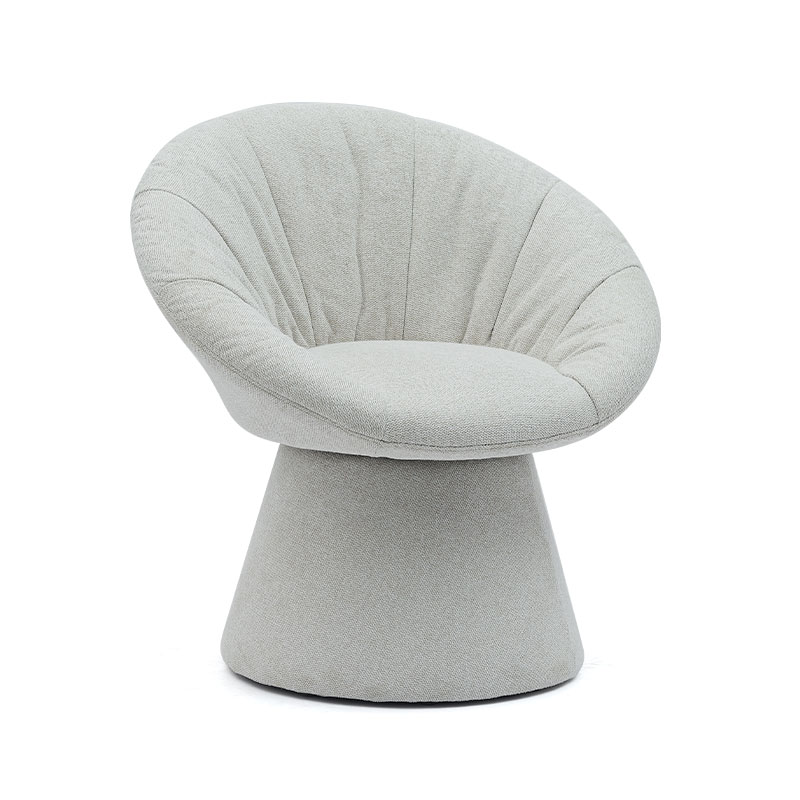 Kursi Makan Putar Italia Bergaya Sederhana Kursi Santai Berlengan Dasar Bulat untuk Ruang Tamu Hotel (GY-644)