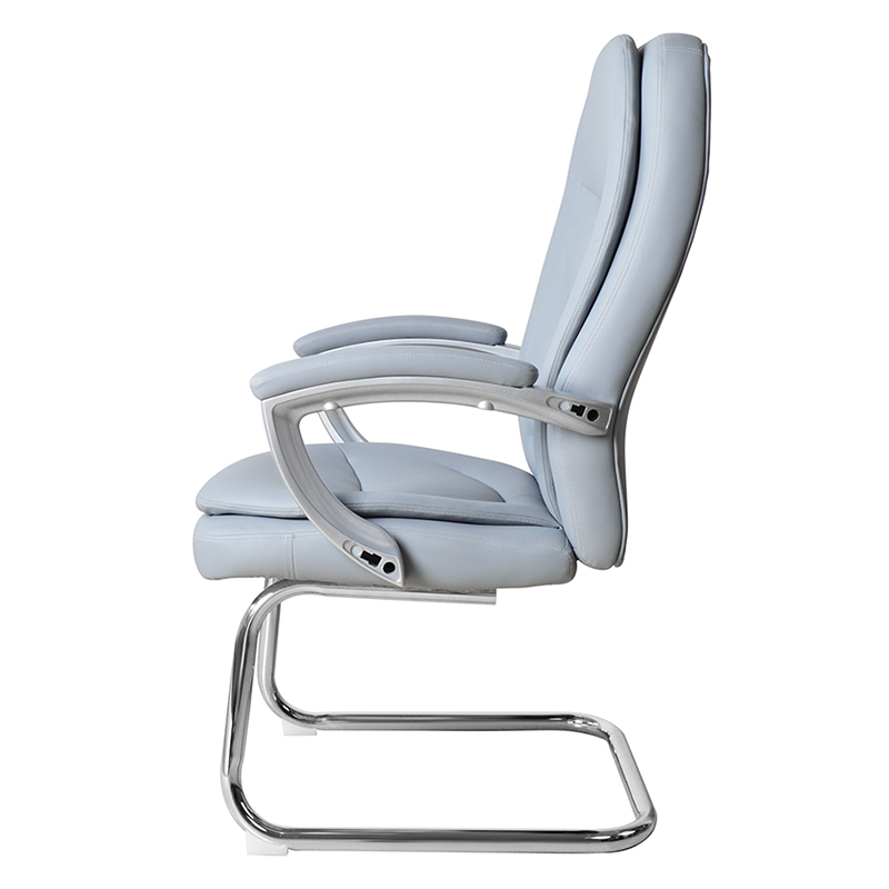 Kursi Konferensi Kulit Punggung Tinggi Modern Dengan Basis Krom Tetap (M-6124)