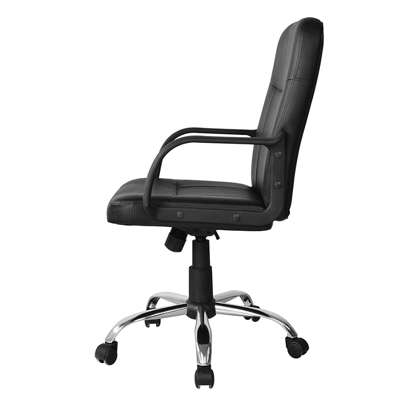 Kursi Kantor Tugas Sandaran Tangan PP Belakang Tengah dengan Alas Krom (Y-2744)