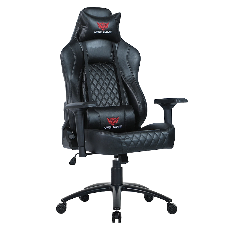 Kursi Gaming Dasar Logam Lukisan Hitam Sandaran Tangan 4D Punggung Tinggi (Y-2520)