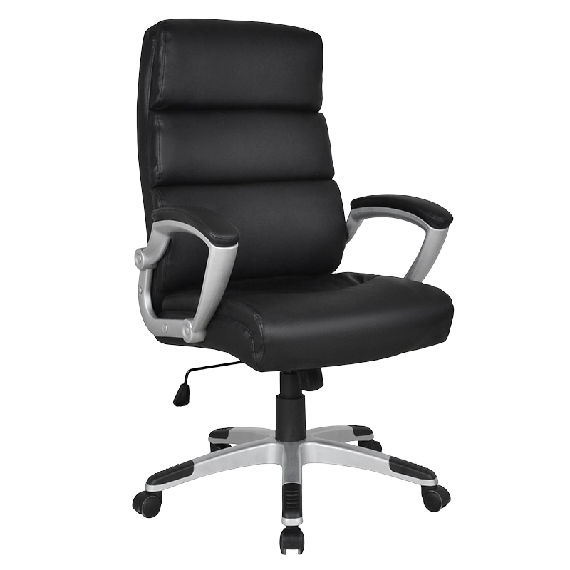 Kursi Kantor Bos Sandaran Tangan Empuk Lukisan Punggung Tinggi Hitam (Y-2725)